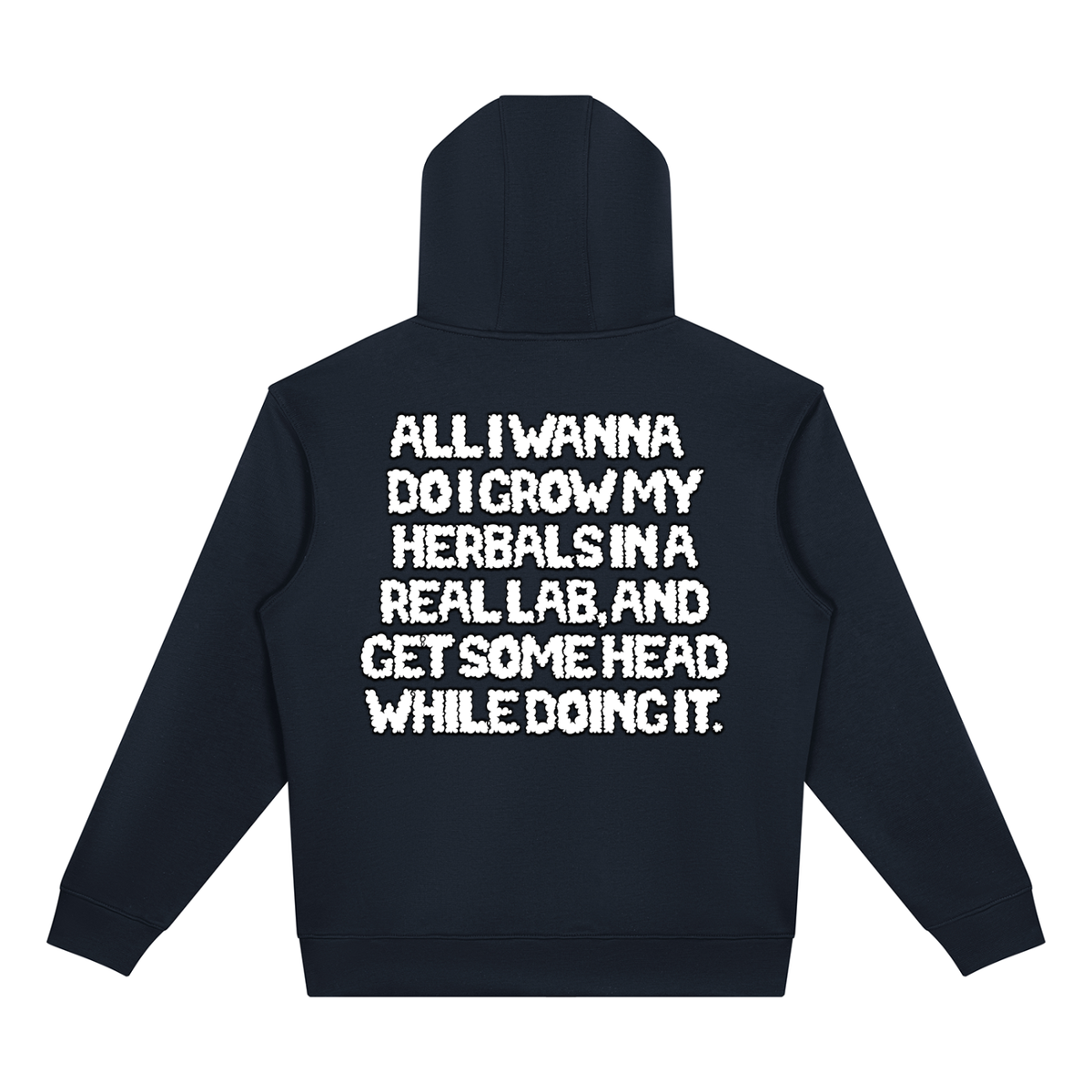 "How High" Drop Shoulder Full Zip Hoodie