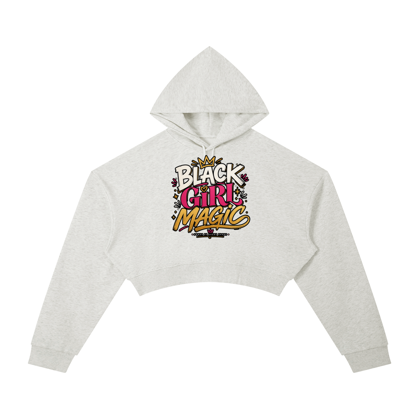 "Black Girl Magic" Cropped Hoodie