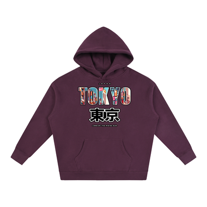 "Land of the Rising Sun" Oversize Fleeced Hoodie