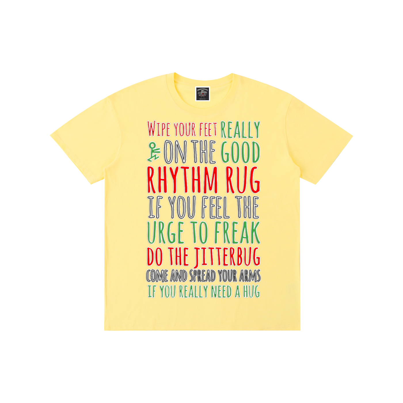 "Rhythm Rug" Pure Cotton T-Shirt