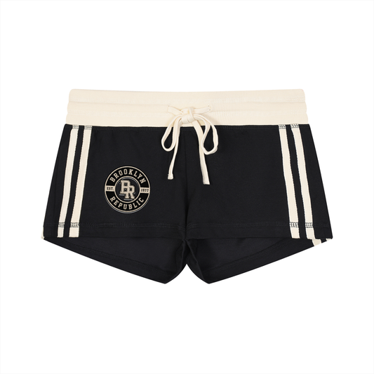 "Brooklyn Republic Essentials"  Women's Contrast Stripe Track Shorts