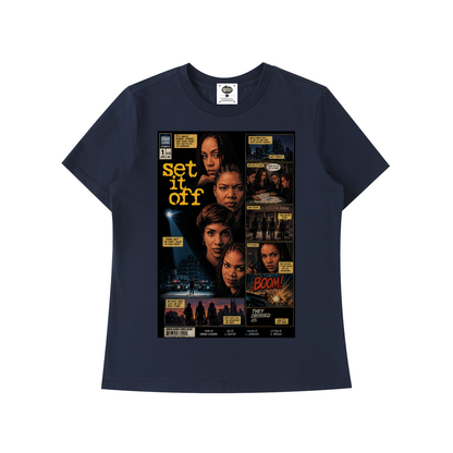 "Set It Off" Women's Standard Shoulder T-Shirt