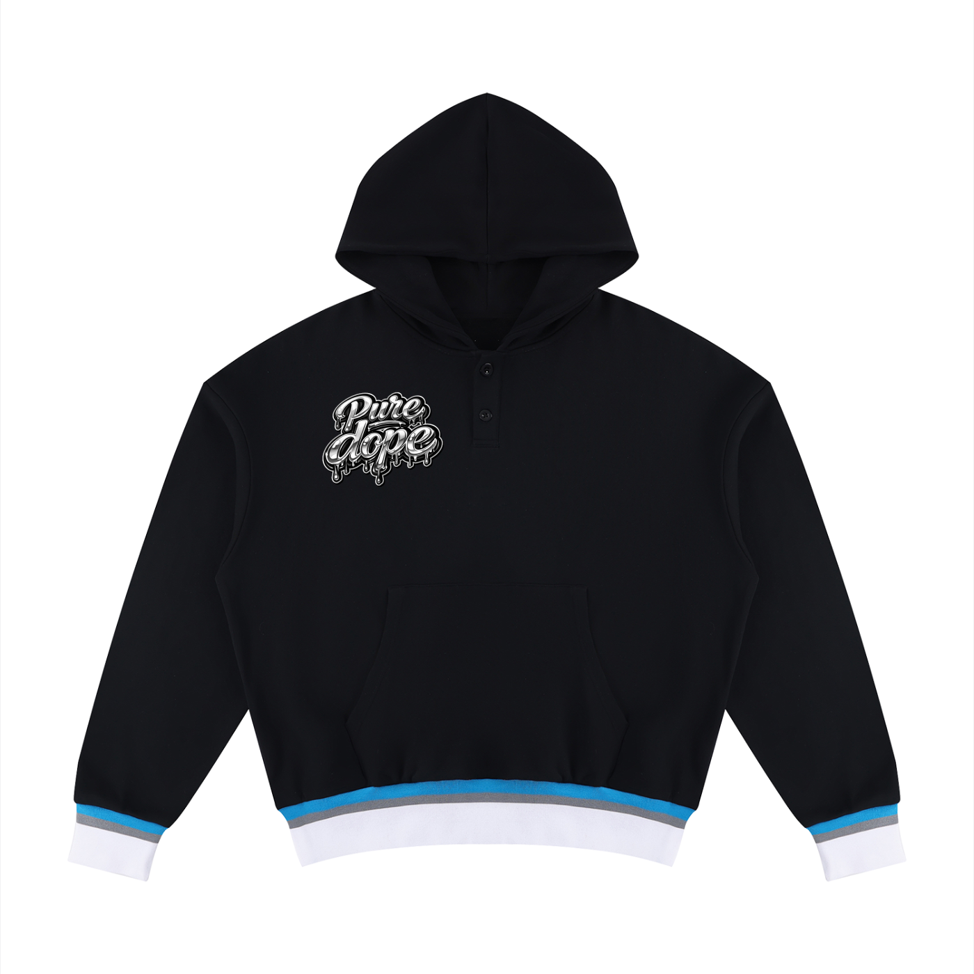 "Alien Invasion" Oversized Color Block Boxy Hoodie
