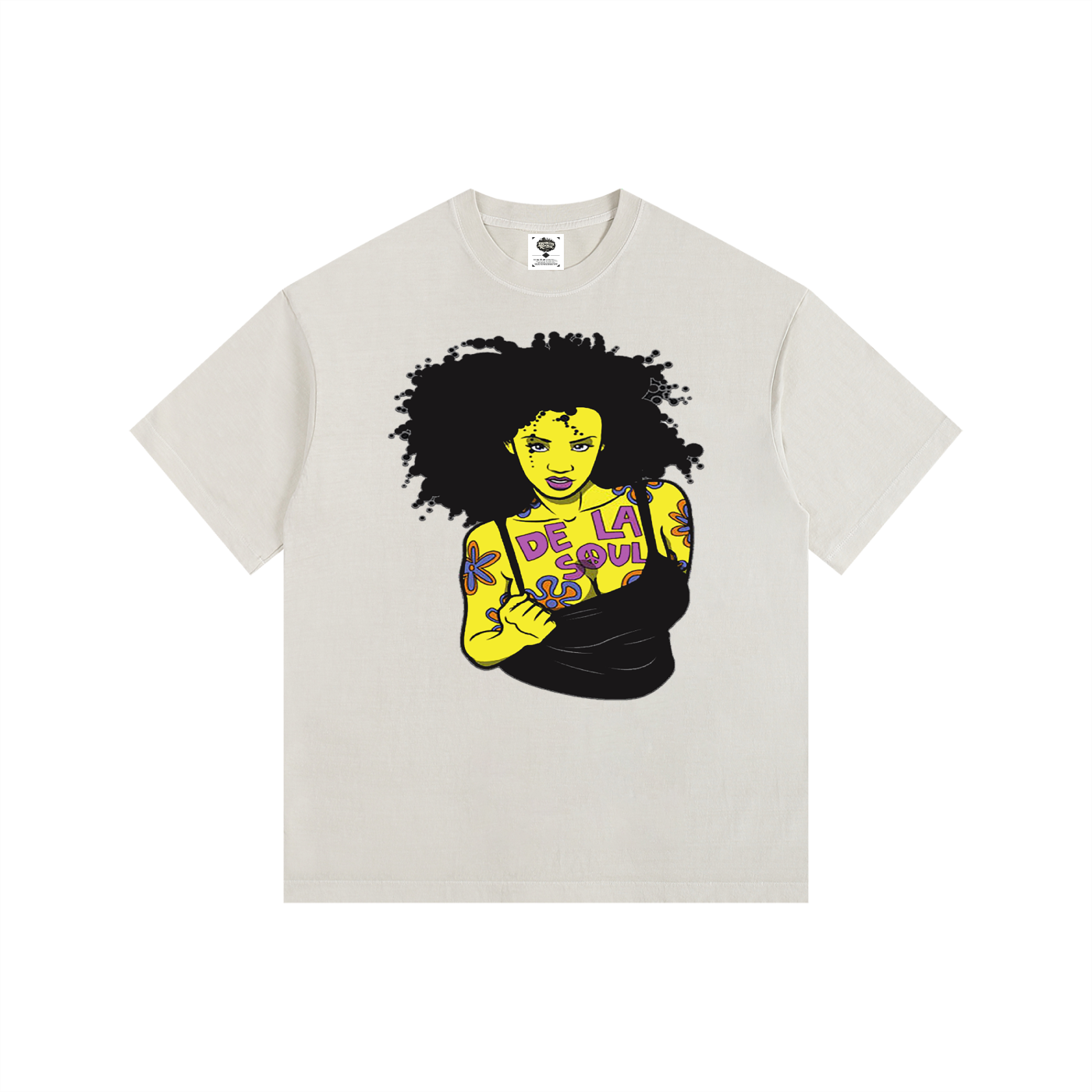 "Daisy Age" Vintage Washed Oversized Cotton T-Shirt