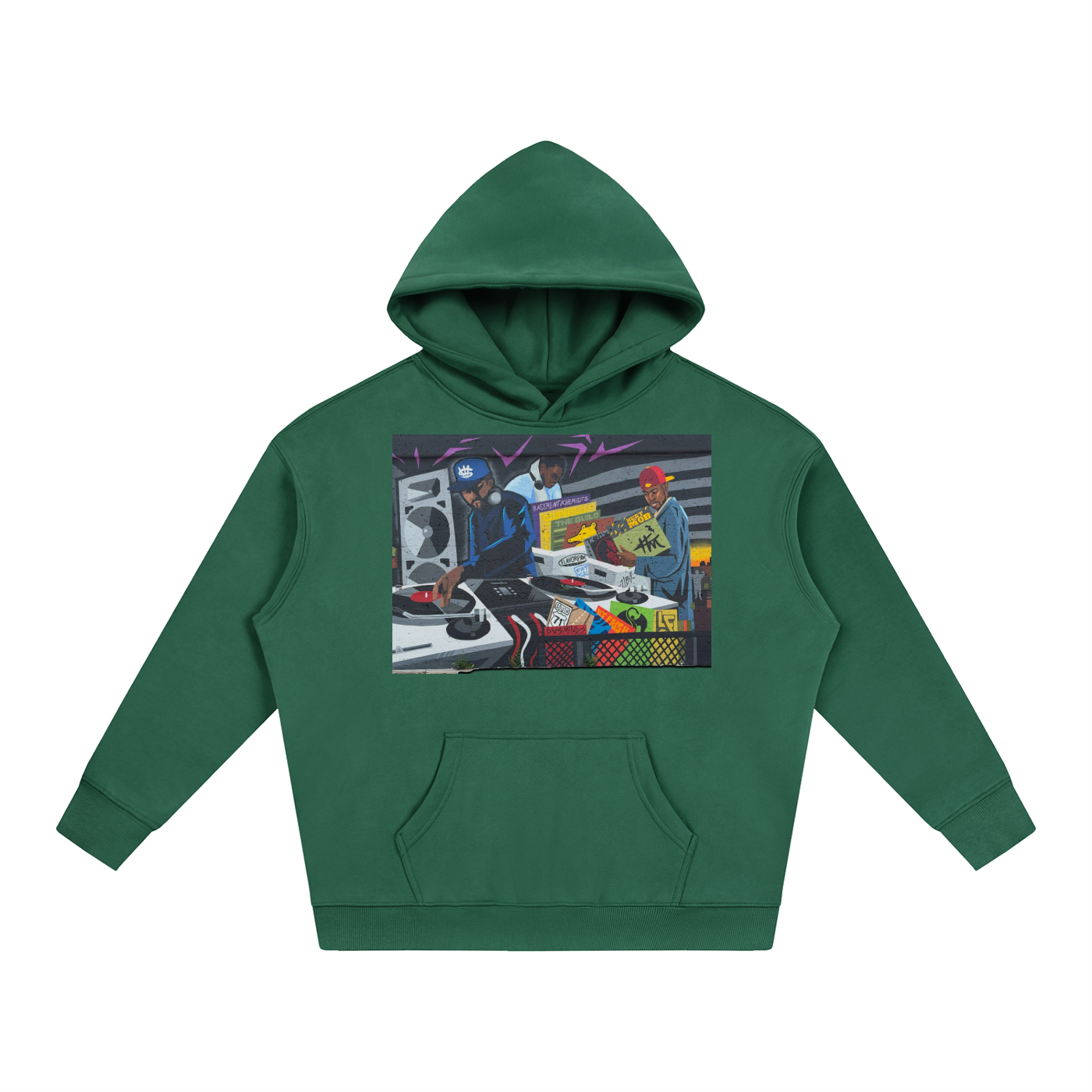 "CHUGHES 4 EVA" Oversize Fleeced Hoodie