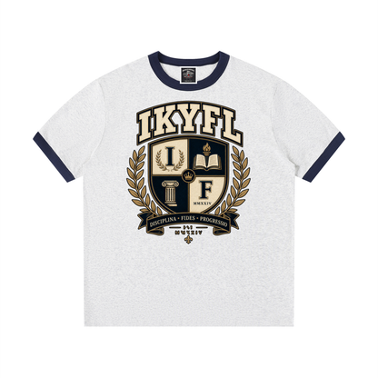 "IKYFL" Contrast Edge Crewneck T-Shirt