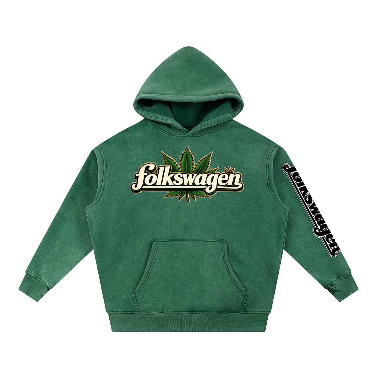 "Road Trip" Snow Wash Fleece Oversize Hoodie