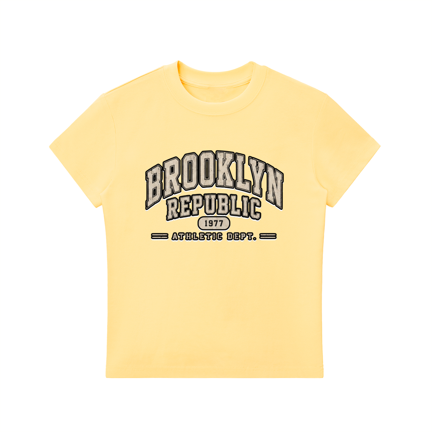 "Brooklyn Republic Essentials"  Essential Bodycon Crewneck T-Shirt
