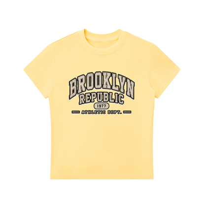 "Brooklyn Republic Essentials"  Essential Bodycon Crewneck T-Shirt