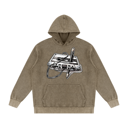 "Masterpiece" Mineral Wash Oversized Hoodie