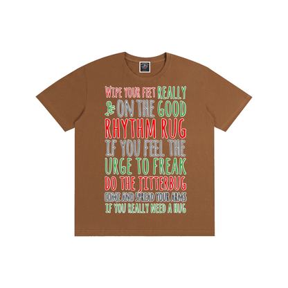 "Rhythm Rug" Pure Cotton T-Shirt