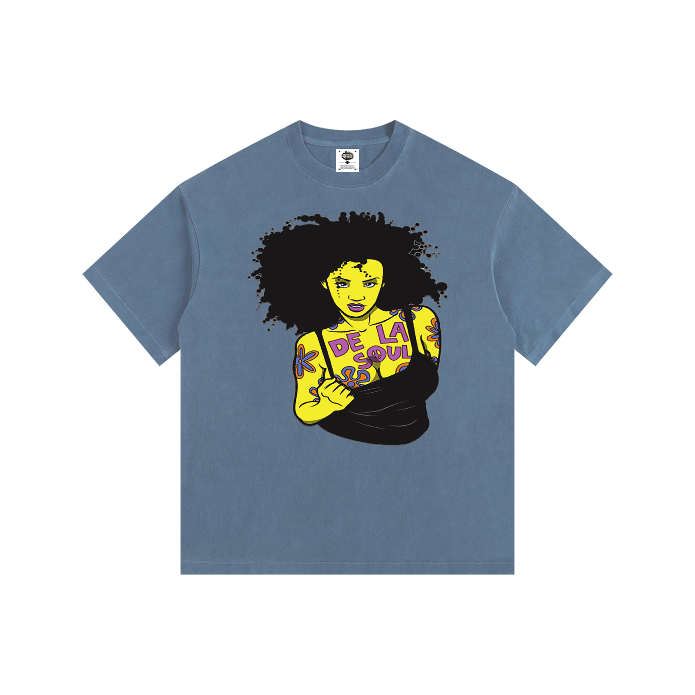 "Daisy Age" Vintage Washed Oversized Cotton T-Shirt