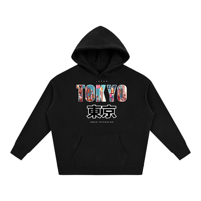 "Land of the Rising Sun" Oversize Fleeced Hoodie