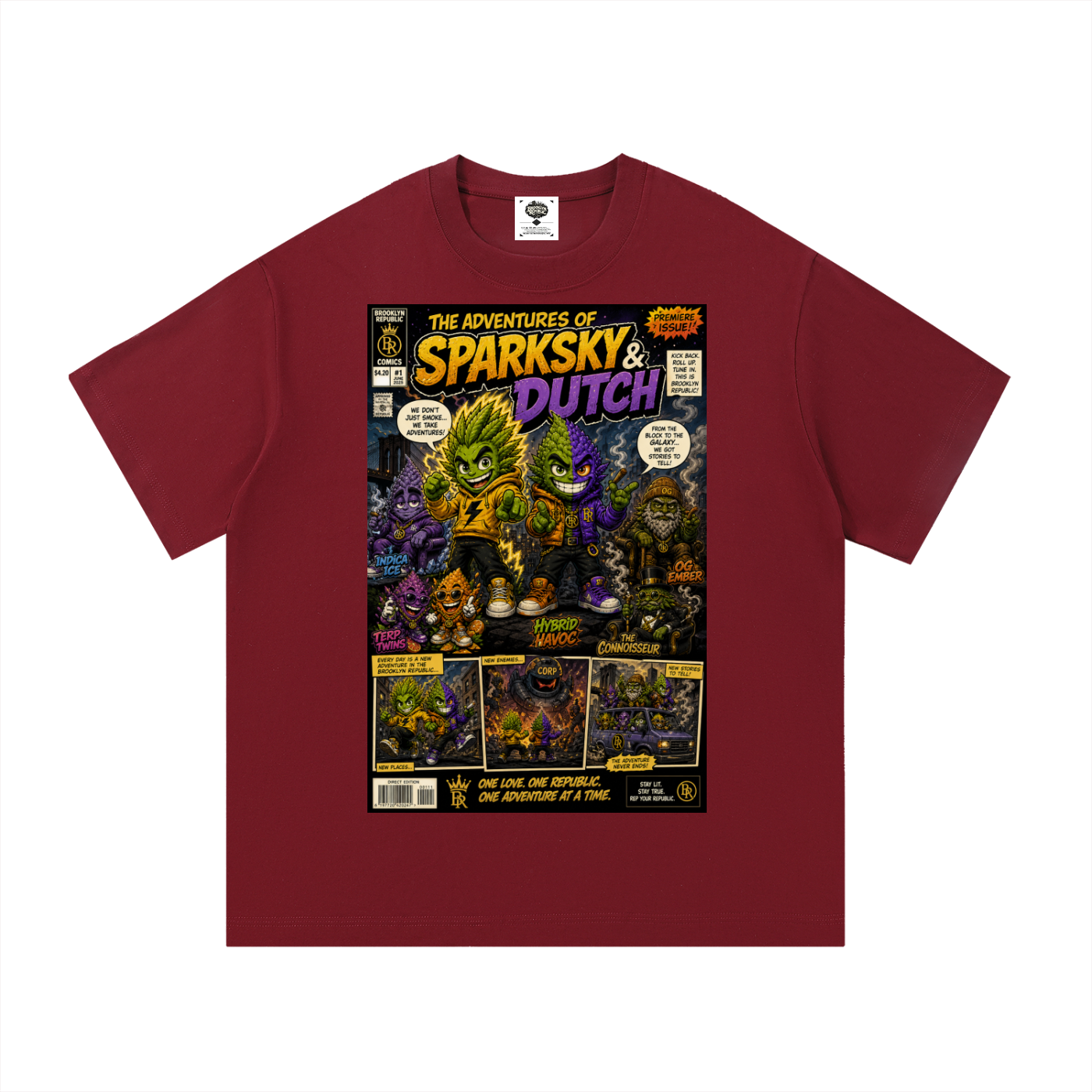 "The Adventures of Sparksky & Dutch" Cotton T-Shirt