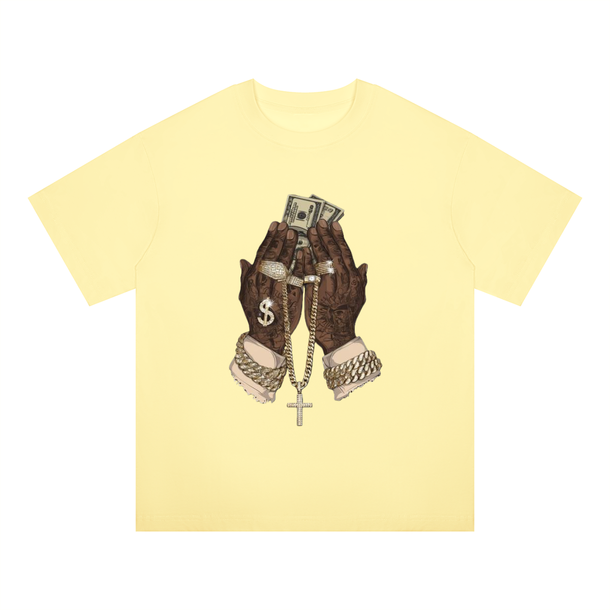 "In God We Trust/Lust" Oversized Drop Shoulder T-Shirt
