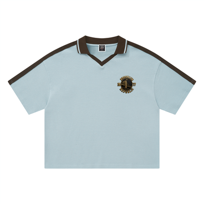 "Golden Standard" Color Block Polo Shirt