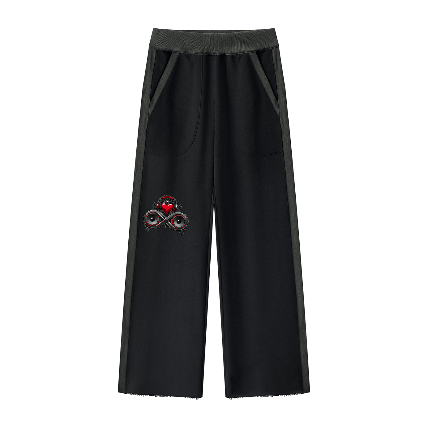 Infinity Sione "HeartBeatz" Women's Color Block Raw Hem Sweatsuit