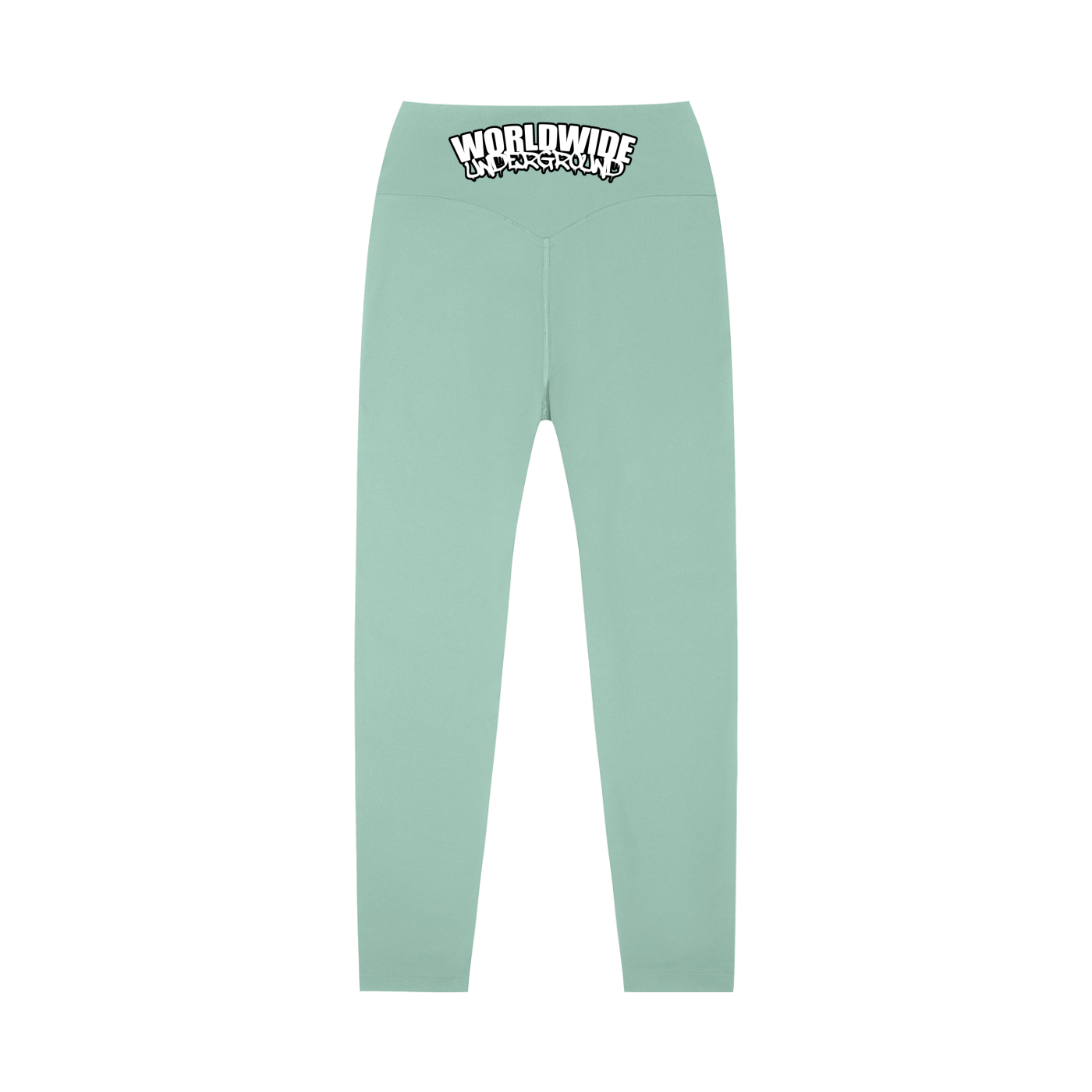 "Worldwide Underground" High-Waisted Yoga Leggings