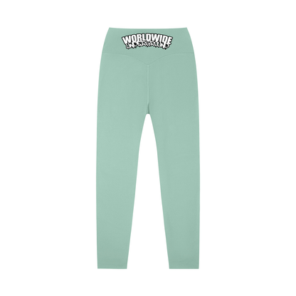 "Worldwide Underground" High-Waisted Yoga Leggings