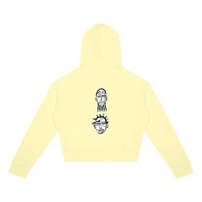 "Nappily Ever After" Women's Crop Full Zip Hoodie