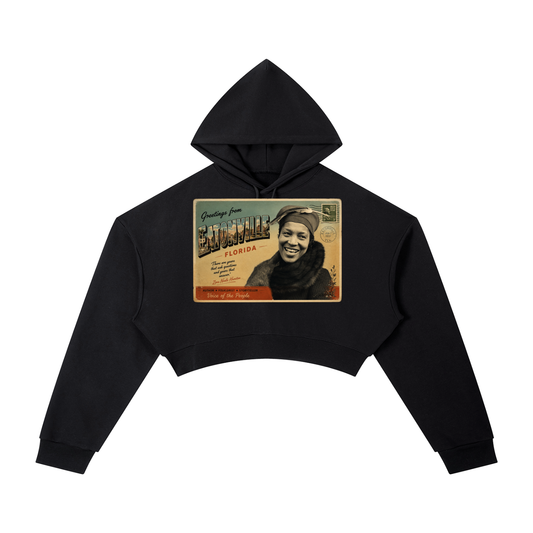 "Zora Neale Hurston" Cropped Hoodie