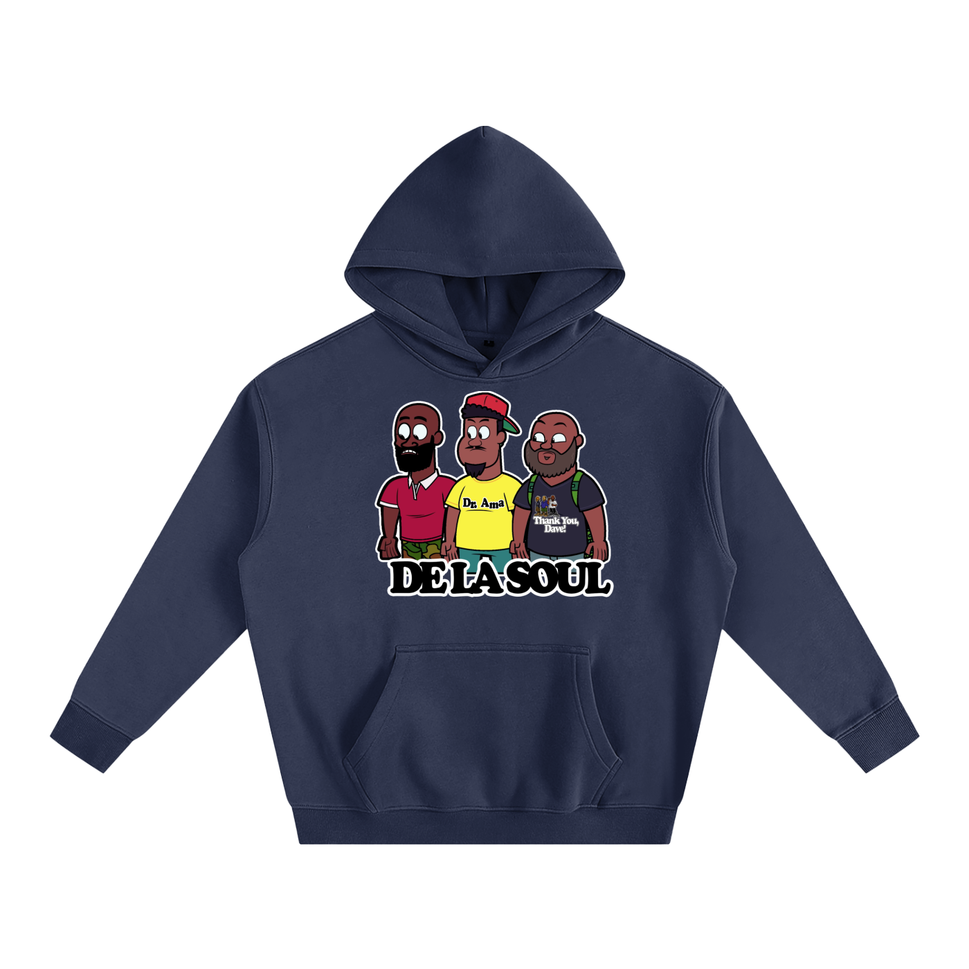"DE LA TITANS" Oversize Fleeced Hoodie