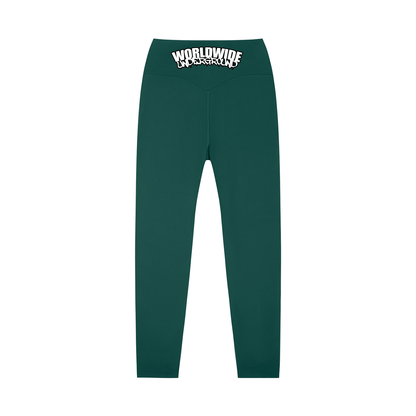 "Worldwide Underground" High-Waisted Yoga Leggings