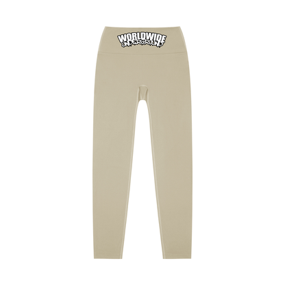 "Worldwide Underground" High-Waisted Yoga Leggings