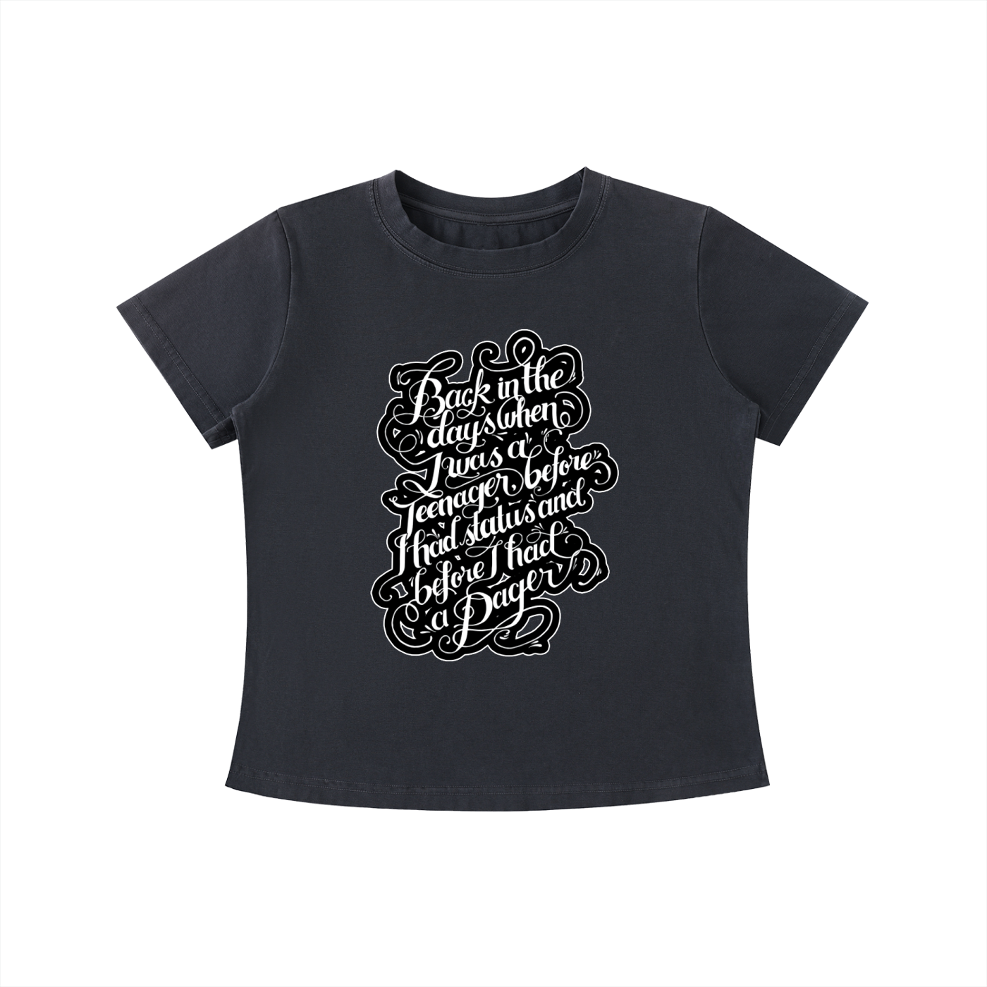 "Back in the Day" Vintage Wash Slim Fit T-shirt