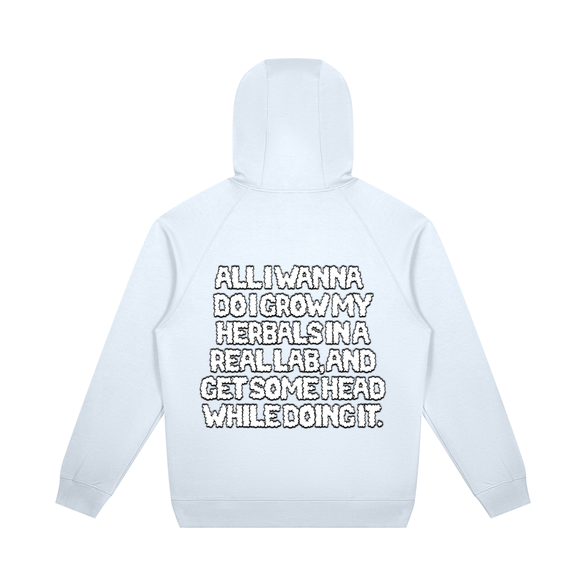 "How High" Oversized Raglan Pullover Hoodie