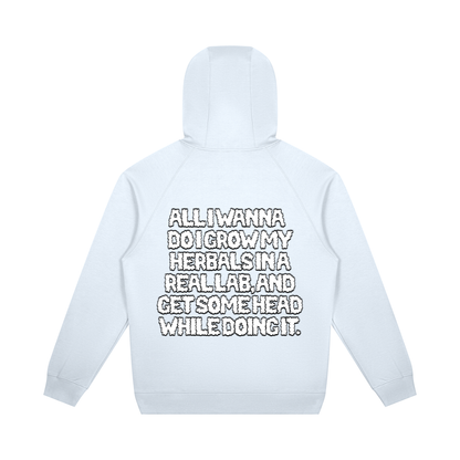 "How High" Oversized Raglan Pullover Hoodie