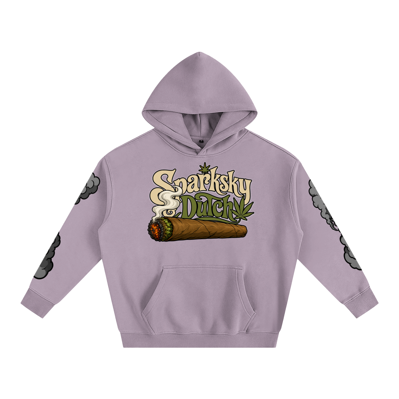 "Sparksky & Dutch" Oversize Fleeced Hoodie