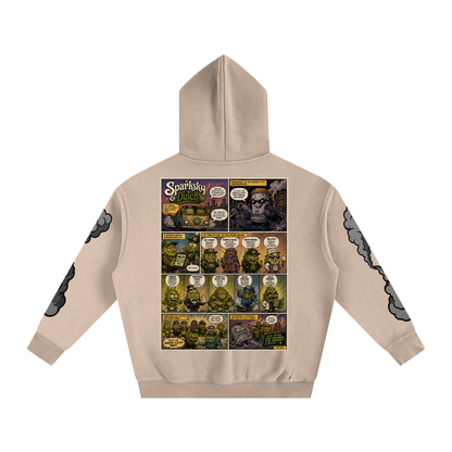 "Sparksky & Dutch" Oversize Fleeced Hoodie