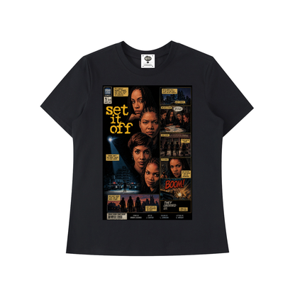 "Set It Off" Women's Standard Shoulder T-Shirt