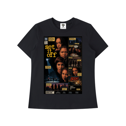 "Set It Off" Women's Standard Shoulder T-Shirt