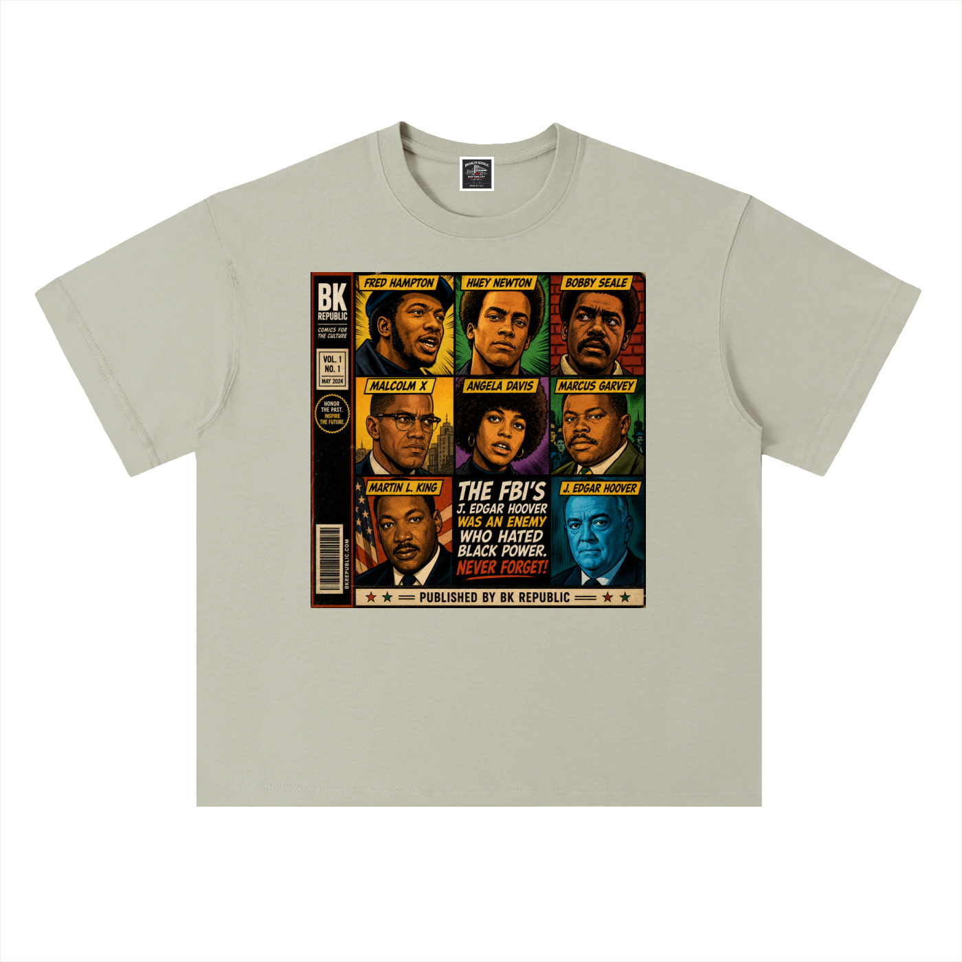 "America's Most Wanted" Heavyweight Drop Shoulder Cotton T-Shirt