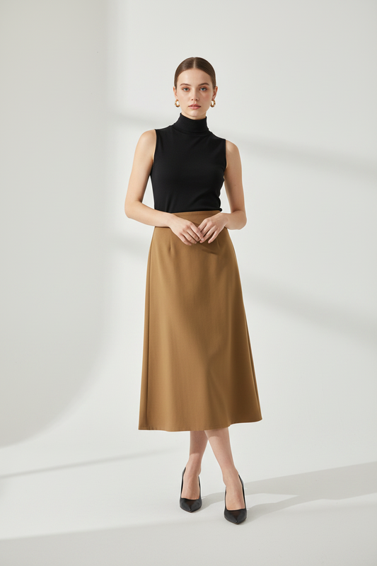 Brooklyn Republic essentials™ Women's Solid Color Knit Maxi Skirt