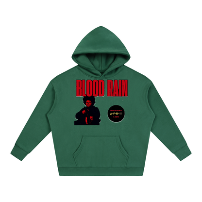 "Blood Rain" Oversize Fleeced Hoodie