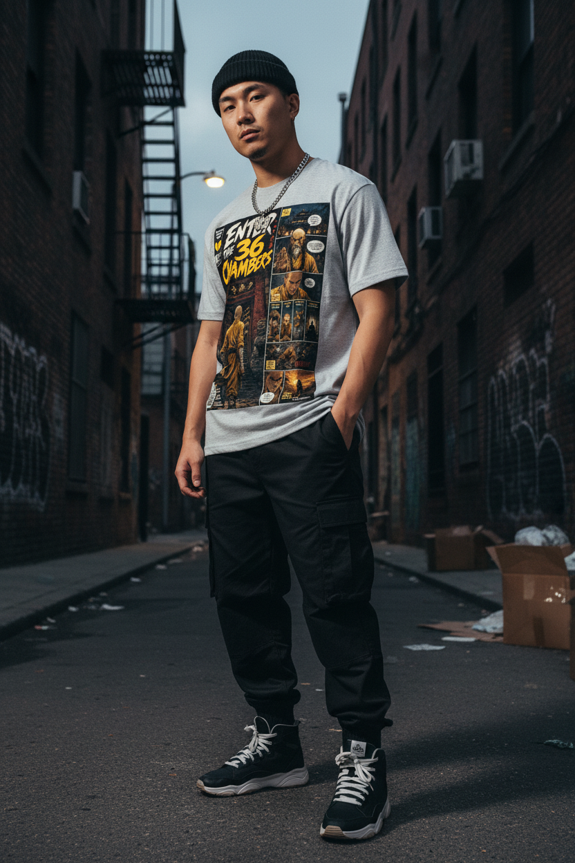 PYN™ "Enter the 36 Chambers" Essential Cotton T-Shirt