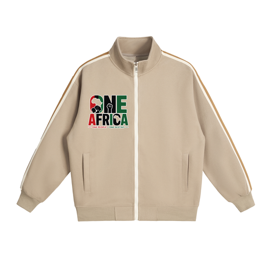 "One Africa" Contrast Side-Stripe Jacket