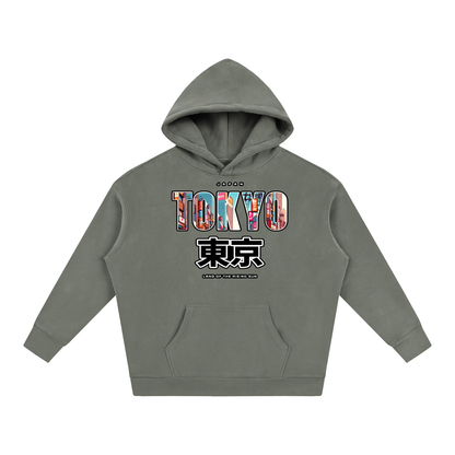 "Land of the Rising Sun" Oversize Fleeced Hoodie