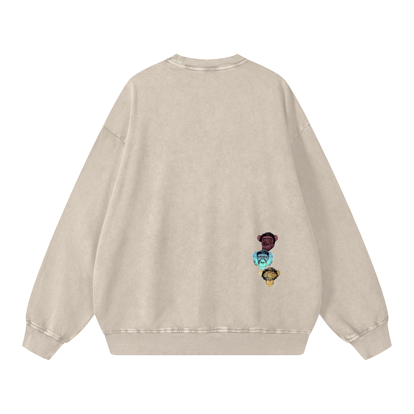 "Bootleg Theory" Snow Washed Oversized Sweatshirt