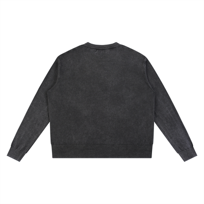 "The Shogun" Mineral Wash Oversized Sweater