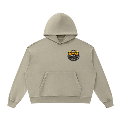 Basement Kemist™ “Buddha Palmz” Mineral Wash Boxy Full-Zip and Pullover Set