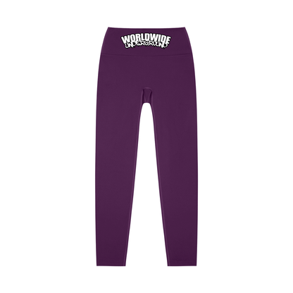 "Worldwide Underground" High-Waisted Yoga Leggings