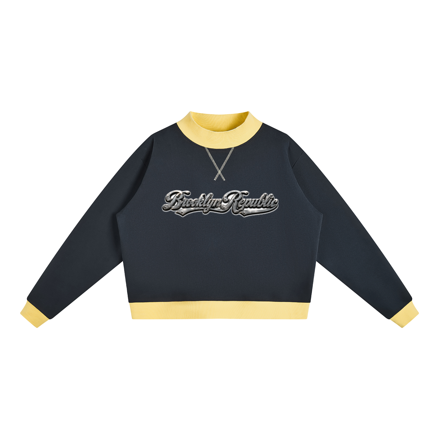 Brooklyn Republic Essentials™ Women’s Mock Neck Crewneck Sweatshirt