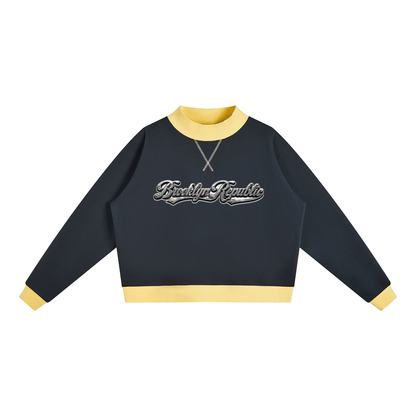Brooklyn Republic Essentials™ Women’s Mock Neck Crewneck Sweatshirt