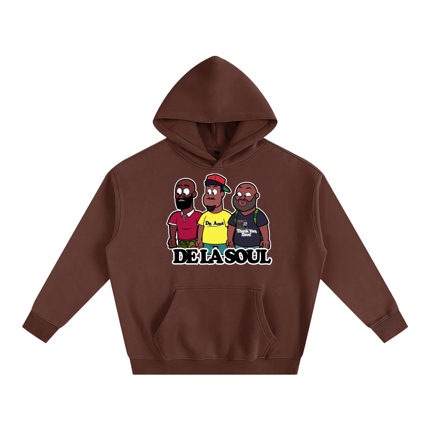 "DE LA TITANS" Oversize Fleeced Hoodie