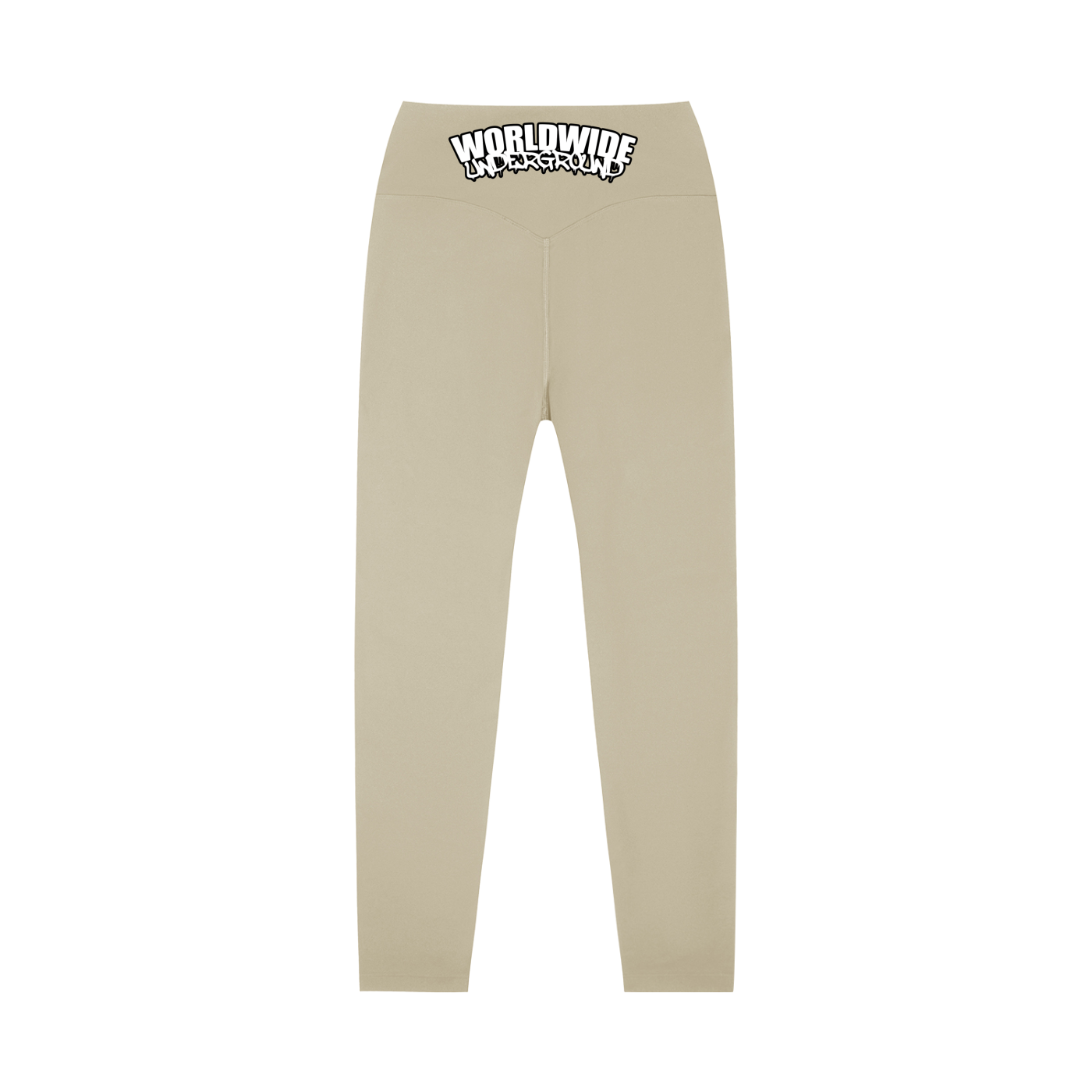 "Worldwide Underground" High-Waisted Yoga Leggings