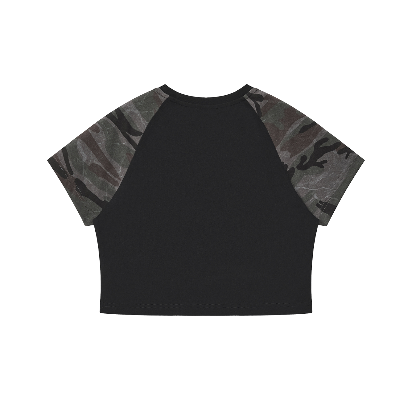 "Varsity Club" Women’s Camo Crop T-Shirt